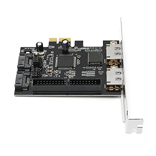 KIMISS Adapterkarte PCIe, IDE PCB Netzwerkkonverter Computer Rc 1181 Universal Remote auf SATA ESATA Hardware mit Treiber-CD von KIMISS
