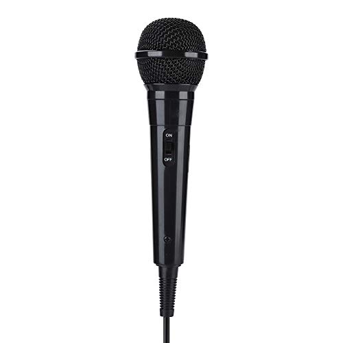 KIMISS Bindpo Handmikrofon, Gestresstes Dynamisches Mikrofon, Omnidirektionale Bewegliche Spule, Klare Stimme, Tragbares Mikrofon für Karaoke, Konvention (Black) von KIMISS