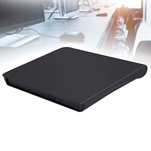 KIMISS CD-Laufwerksgehäuse, Externes Computerzubehör 5,25 Bis 9,5 Mm USB3.0 SATA (Schwarz) von KIMISS