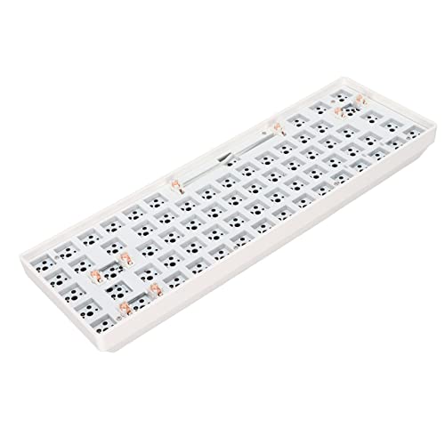 KIMISS DIY Mechanische Tastatur, Tasten 2,4 G Wireless 65 Prozent Kit 68 Layout Switch Hot Swap Custom Gaming Weiß (Weiss) von KIMISS