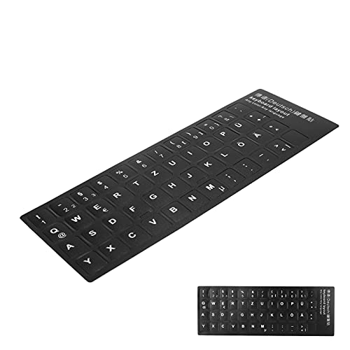 KIMISS Deutscher Tastatur-Aufkleber, für Desktop-Thai-Tastatur-Aufkleber, Ersatz-Computer-Laptop von KIMISS