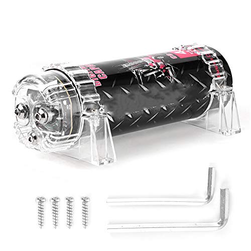 KIMISS Digitalkondensator, 4 Power Kondensator LED Spannungsanzeige Power Cap Car Audio Verstärker von KIMISS