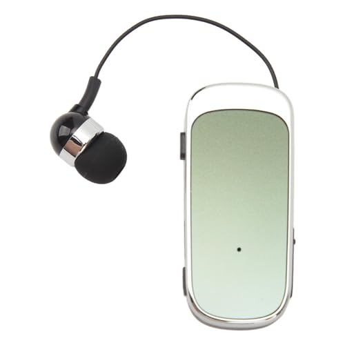KIMISS Einziehbares Kabelloses Headset, Kopfhörer 5.2 Ohrhörer Kopfhörer V5.2 Stereo-Handys Zubehör Einzelohr-Headsets Ohrhörer Business Clip-on-Ohrhörer Kompatibel mit (Farbverlauf von KIMISS