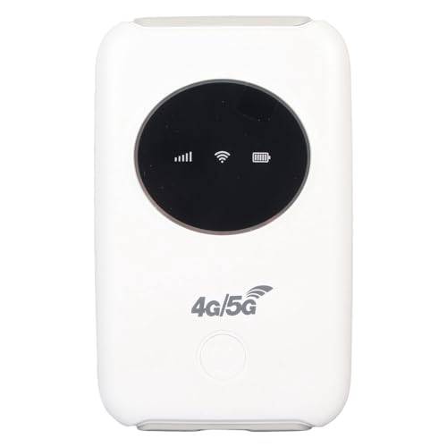 KIMISS Entsperrter 5G WiFi Portable Router, 4G LTE USB WiFi Modem mit 300Mbps High Speed, Micro-SIM-Kartensteckplatz, 3200mAh Akku, mobiler Hotspot verbindet bis zu 10 Geräte für von KIMISS