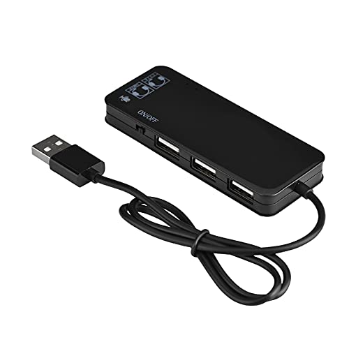 KIMISS Fasient Externe Soundkarte, USB-Adapter mit 2 X Kopfhörer- und 1 X Mikrofon-Buchse, 3 X USB 2.0-Stereo-Soundkarte, für Laptop, Laptops, Desktops, Pille, für Ultrabooks (Black) von KIMISS