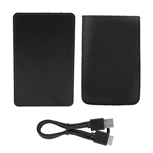 KIMISS Festplatte Box Externe Externe Festplatte Box W25Q730M 2,5 Zoll USB 3.0 Sata Mobile Festplatte Box Gehäuse Festplattengehäuse Freie Schraubenhalterung (Schwarz) von KIMISS