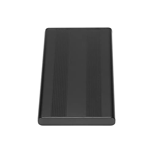 KIMISS Festplattengehäuse 2,5 Zoll, 480 Mbit/s Übertragungsrate Aluminium, 2 TB Kapazität, Legierung mit USB2.0-Übertragung für Windows VistaSilver (Schwarz) von KIMISS