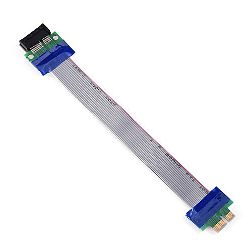 KIMISS Flachbandkabel Flachbandkabel Pci E Professional 4X Bis 4X Stecker auf Buchse VGA-Grafikkarte Erweitertes Flachbandkabel (PCI-E 1X auf 1X) von KIMISS