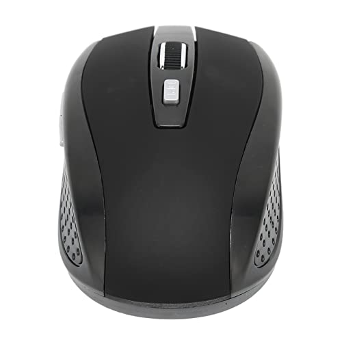 KIMISS Funkmaus, 2,4 GHz, 3 Stufen DPI, Mäuse, Matte Textur, Computerzubehör, Blau, Breite Kompatibilität (Black) von KIMISS