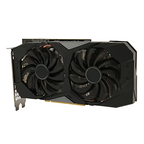 KIMISS GTX1660Ti 6G-Grafik, 192-Bit-Dual-Lüfter, Stabile Desktop-1660-Grafikkarte, GDDR6-Karte, Computer-Gaming von KIMISS