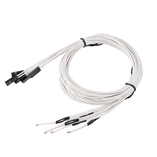 KIMISS Jgaurora 3D Thermistor 100K Thermistor 5Pcs 3D Drucker Zubehör 100K 3950 Temperatursensor mit Terminal Thermistor von KIMISS