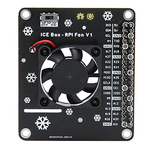 KIMISS Lüfter LED, Zubehör für Raspberry Pi 4B Raspberry Pi Cooling Light Computer Hat 3B GPIO Expansion Board von KIMISS