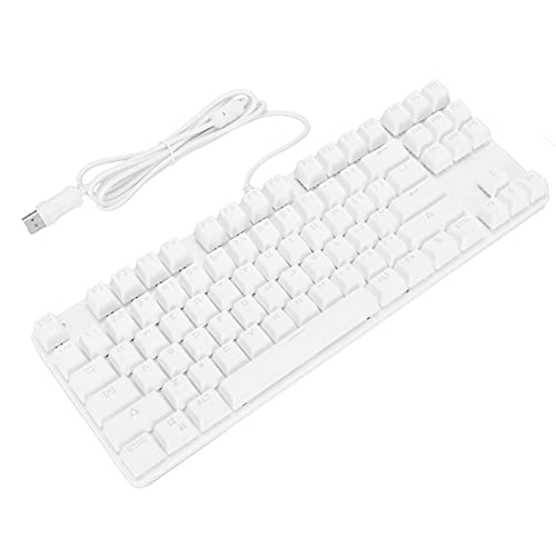 KIMISS Mechanische Gaming-Tastatur, 87 Tasten, 9 Hintergrundbeleuchtungsmodi, Computer, Videospiele, PC-Zubehör, Tastaturen mit Hintergrundbeleuchtung, Ergonomisches Design, Beleuchtet von KIMISS