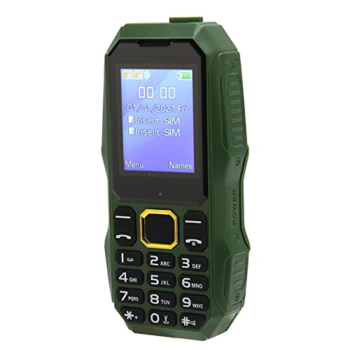 KIMISS Mobiltelefon für Senioren, für ältere Menschen, 1,8 Zoll LCD, Große Tasten, Dual 2G, Senioren-entsperrte Telefone, Zubehör, Karten-Standby, mit 5800-mAh-Akku, LED-Taschenlampe, von KIMISS