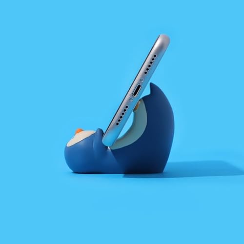KIMISS Niedlicher Telefon-Schreibtischständer, Telefonständer, Desktop-Handyhalter, Kleiner Tablet-Ständer für, Schreibtisch-Telefonhalter mit Stabilem Design (Pinguin) von KIMISS