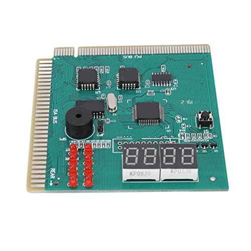 KIMISS PC Diagnosekarte, PCI ISA Port Dual Post Code Post Code 4 Digit Standard Pcie Display Desktop für Motherboard von KIMISS