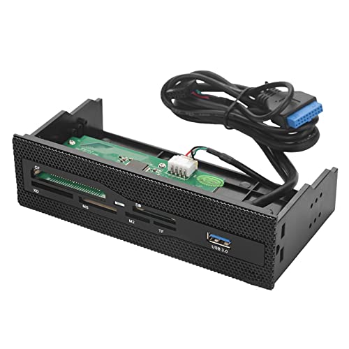 KIMISS PC-interner Kartenleser mit USB 3.0-Anschluss, Unterstützt M2 SD MS XD CF TF-Kartenformate, Inklusive Dashboard auf der Vorderseite KIMISS PC-interner Kartenleser mit USB 3.0-Anschluss, Unterstützt M2 SD MS XD CF TF-Kartenformate, Inklusive Dashboard auf der Vorderseite von KIMISS