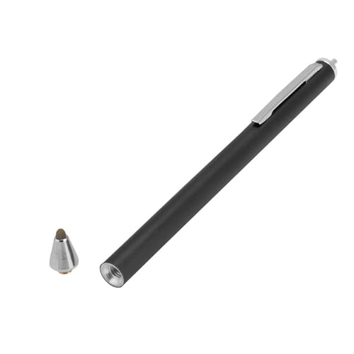 KIMISS Premium-Eingabestift mit Stoffkopf für Tab, 2018, und Smartphones und Tablets – Langlebiger Digitaler Touchscreen-Stift in Silber (Black) von KIMISS
