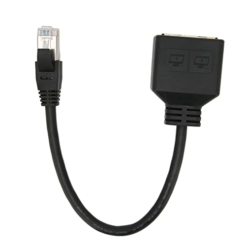 KIMISS RJ45-Ethernet-Adapter, 1-zu-2-Port, Ausgezeichneter Switch, CAVO-Kabelverlängerung, Ethernet-Verbindung, Übertragungssplitter für CAT7-Netzwerke von KIMISS