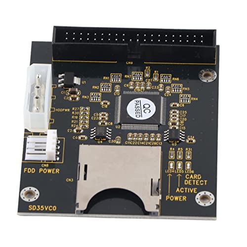 KIMISS SD auf 3,5 Zoll, Speicherkarte auf IDE 40-Pin-Stecker, IDE-SD-Karte, SD, SDHC, SDXC, MMC, SSD-Adapter von KIMISS