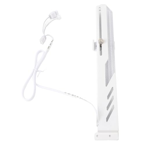KIMISS Simple White Fashion 5V 3 Pin Multi Interface RGB Grafikkarte GPU Support Bracket. GPU-Halter, Support-Schutz für Reibungsloses Gaming und Arbeitserlebnis, Ultrakompatibel von KIMISS