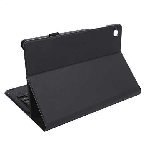 KIMISS Tastatur Shell Kit Touchpad Tastatur Hülle Pu-Leder ABS Bluetooth Tastatur Ultradünne Touchpad Tasten Schutzhülle Abnehmbarer Knopf Holster Set(Schwarz) (Schwarz) von KIMISS