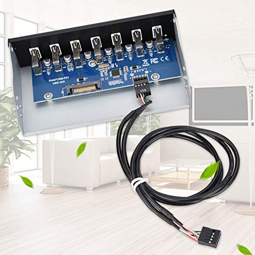 KIMISS USB-Hub-Box, Verlustfreie Datenübertragung, 7-Port-USB2.0-Laufwerk von KIMISS