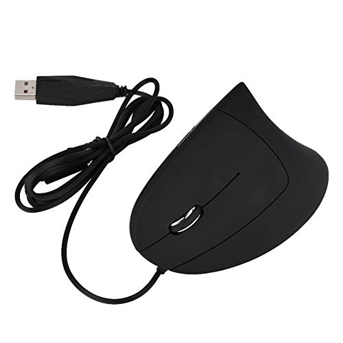 KIMISS Verdrahtete Maus Linke Hand Vertikale Maus Linkshändige USB-Hand Verdrahtet Linke Vertikale Maus Ergonomische Gaming-Maus Handgelenk Gesunde Maus von KIMISS