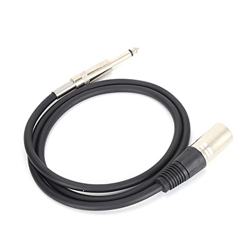 KIMISS XLR-Stecker auf 6,35-mm-Mikrofonleitung 1 4-Zoll-symmetrische Kabel Verbindungskabel 4-Zoll-Patch für Lautsprecher Bühne DJ 2M Mikrofone Lautsprecher (#4) von KIMISS
