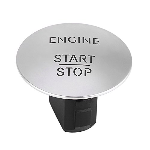 Keyless Go Start Stop Druckknopf Motorzündschalter für Mercedes 2215450714 Silber von KIMISS