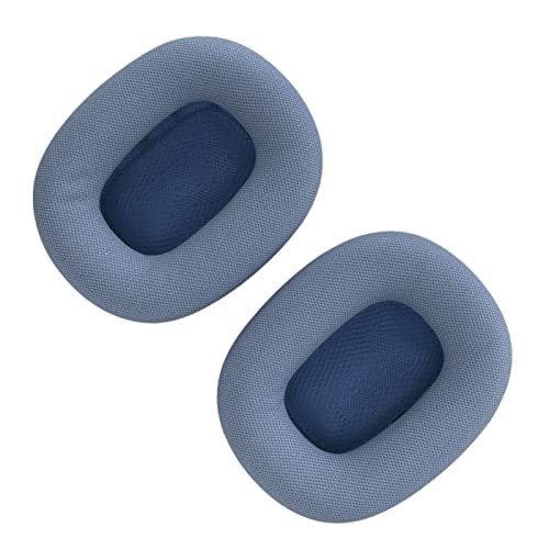 Kopfhörer-Ohrpolster, Weicher Memory-Schaumstoff, Protein, , Ersatz-Coussinets, Leder-Ohrpolster, Ohrenschützer für Airpod -Kopfhörer, (Blau) von KIMISS