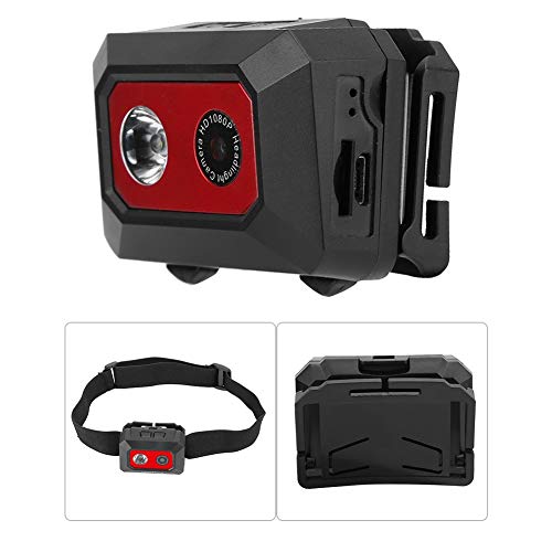 Kopfkamera für Reiten Super HD 1080P Dv Sportkamera Head Mounted Action Video Camcorder DVR Recorder (Schwarz Blau) (Schwarz Rot) von KIMISS