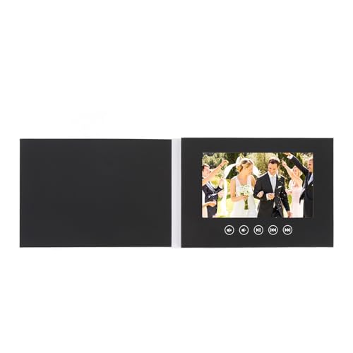 LCD -Farbbildschirm Video Grußkarte Anpassbare Broschüre für Produktwerbung Hochzeit Jubiläum Schwarz (5 Zoll) von KIMISS
