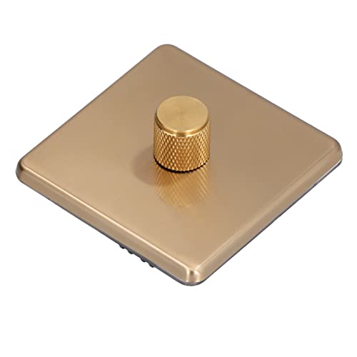 LED Dimmer Switch für den Home -Gebrauch - Kratzer -Proof -Messing -Finish mit Langlebigem, AC220V, 500W (Monodimentales Licht) von KIMISS