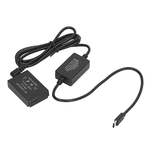 LP E12 DC-Koppler-Dummy-Akku mit Typ-C-Netzteil für Digitalkameras, Kompatibel mit M50 M200 M50 Mark II M100 M10 M M2 LP E12 DC-Koppler-Dummy-Akku mit Typ-C-Netzteil für Digitalkameras, Kompatibel mit M50 M200 M50 Mark II M100 M10 M M2 von KIMISS