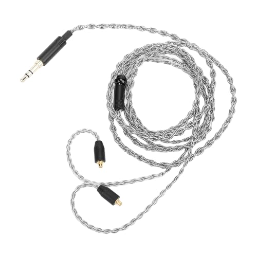 MMCX 3,5 -mm -Kopfhörer Upgrade Kabel für SE215 SE315 SE425 SE535 Silber Plattiert Kupfer HiFi Schallqualität Ersatzkabel von KIMISS