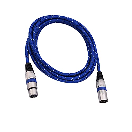 Mikrofon für Audiokabel, Mikrofonkabel, XLR-Stecker auf Buchse, Balance, 3-poliges Mikrofon, Mikrofon für Audiokabel, 3 Meter (3 Meter / 9,8 Fuß) von KIMISS