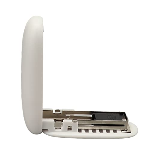 Mini -Hefter, Hebelstruktur Sparen Arbeiten Faltbar L Abs Hülle Heftmaschine Petite Le Desktop Stapler Tragbar für Büroschule Home Structur Kleine Handverkehrsgröße (#1) von KIMISS