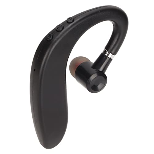 Ohrhaken-Kopfhörer Single Ear Business Kopfhörer ABS Bluetooth 5.2 Headset Wasserdichter Ultraleichter Freisprech-Single Ear Business Kopfhörer für Sport Driving Business Office von KIMISS