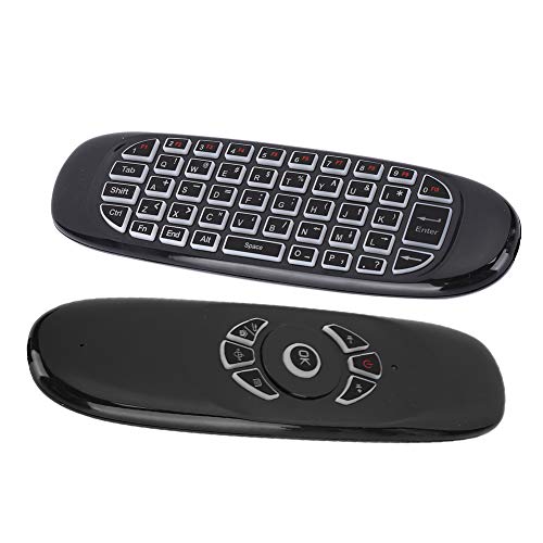 Remote Mouse Fernbedienung Schwarz C120 USB 2.4G Motion Sensing Air Fly Remote Mouse Keyboard mit Bunter Hintergrundbeleuchtung von KIMISS