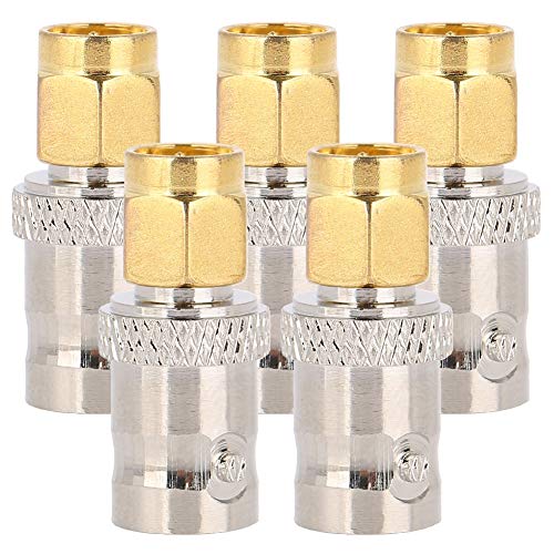 SMA-Stecker auf BNC-Buchse BNC-SMA-HF-Adapter Messing 5-teiliger Kupfer-Hochfrequenzadapter SMA-BNC-HF-Adapter SMA-Stecker auf BNC-Buchse SMA-Stecker auf BNC-Buchse BNC-SMA-HF-Adapter Messing 5-teiliger Kupfer-Hochfrequenzadapter SMA-BNC-HF-Adapter SMA-Stecker auf BNC-Buchse von KIMISS
