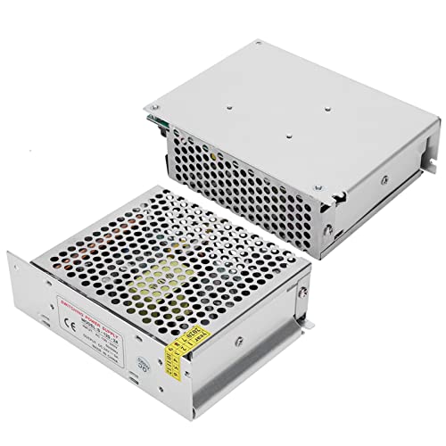 KIMISS Schaltnetzteil-Treiberadapter in Industriequalität für LED-Streifenlichter und 3D-Drucker mit Effizientem Ausgang, Geringer Welligkeit und Robusten Schutzfunktionen (S-120-24 von KIMISS