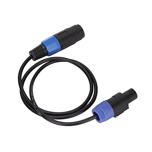Speakon-Kabel 1M Sound-Lautsprecherkabel PVC-Lautsprecherkabel Professioneller Stecker auf Buchse 4-adriger Stecker Ohm-Kopf-Lautsprecherkabel für Lautsprecher von KIMISS