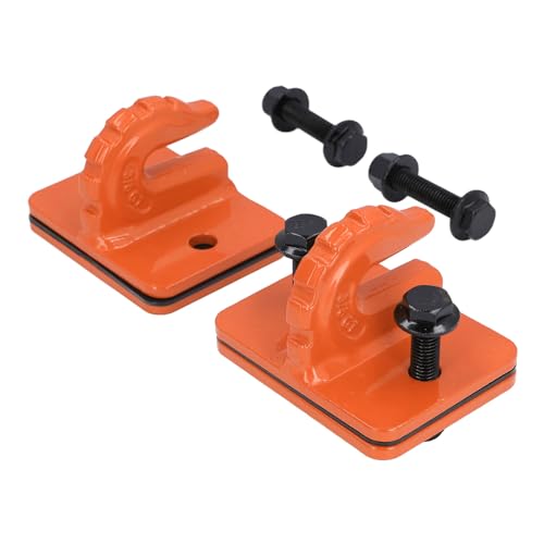 Tractor Eimer Grab Haken Set 3/8 Zoll Grad 70 Geschmiedetes Stahl - Schwerdienst -Oben -Haken für RV UTV -LKW mit Einer Kapazität von 15000 Lbs (ORANGE) von KIMISS