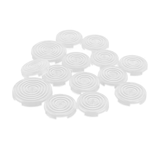 Translucent 14 PCs Fighting Game Keyboard Keycap 22,5 Mm 28,5 Mm Fight Stick -Taste -Abdeckung für den Ersatz -Retro -Schlüsselcap -Set (Transparentes Schwarz) (Transparent weiß) von KIMISS