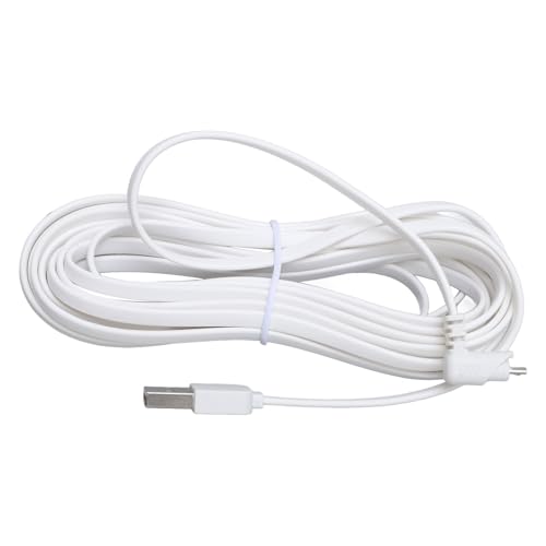 Überwachungskamera -Ladekabel und Verlängerungskabel, Kompatibel mit Pro, Pro 2, Light - PVC USB -Stromkabel für den Innen- und Außenbereich (4m/13.1ft) von KIMISS