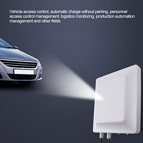 UHF-Band -Readerautor, Kartenleser, Passive Electronic Tag Parkplatz Remote Memory Reader Hohe Geschwindigkeit, Lesen, Bereich, 0,1-1W Access Control Head (5m Netzwerktyp EU-Stecker) von KIMISS