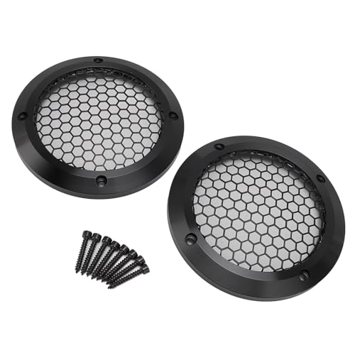 Universal Deco Ive Subwoofer -Lautsprecher Grillabdeckung mit 8 Schrauben OD 125 Mm + Autolautsprecher Grill Beschützer + Lautsprecher Grills Universal Deco Ive Subwoofer -Lautsprecher Grillabdeckung mit 8 Schrauben OD 125 Mm + Autolautsprecher Grill Beschützer + Lautsprecher Grills von KIMISS