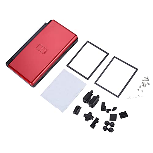 Vollständige Reparaturteile, DS Lite Ersatz-Kit Gehäuse DS für Nintendo Shell Case (Blau) (Rot) von KIMISS