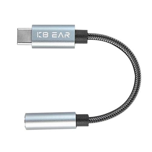 KBEAR KW4 USB C auf 3,5 mm Audio-Kopfhörer-Adapter, Stecker auf Buchse, Nylon-Kabel für Samsung S20/S20+/S20 Ultra, Pixel 4/+ 4XL und weitere Typ-C-Geräte KBEAR KW4 USB C auf 3,5 mm Audio-Kopfhörer-Adapter, Stecker auf Buchse, Nylon-Kabel für Samsung S20/S20+/S20 Ultra, Pixel 4/+ 4XL und weitere Typ-C-Geräte von KINBOOFI